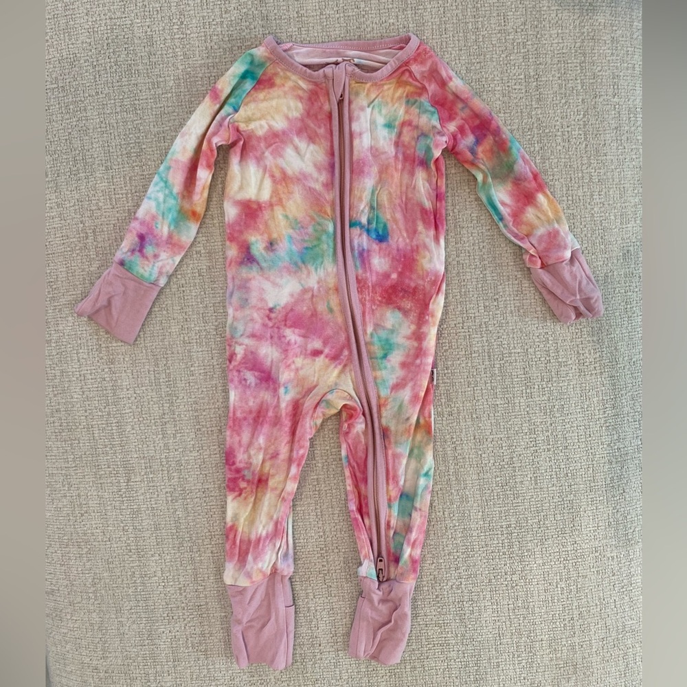 Little sleepies zip pajamas.